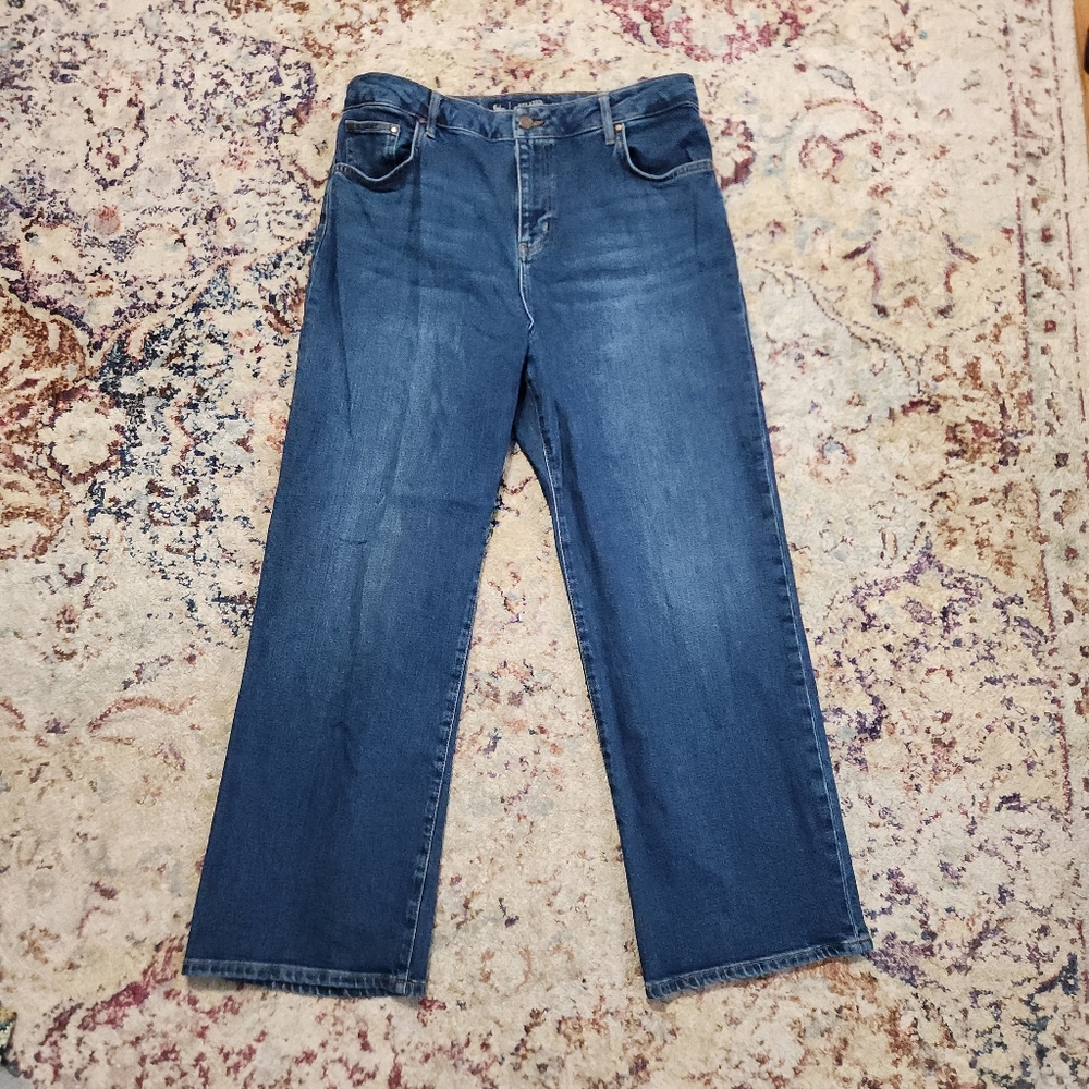 Relaxed Wide-Leg Women’s Jeans - Blue 12P